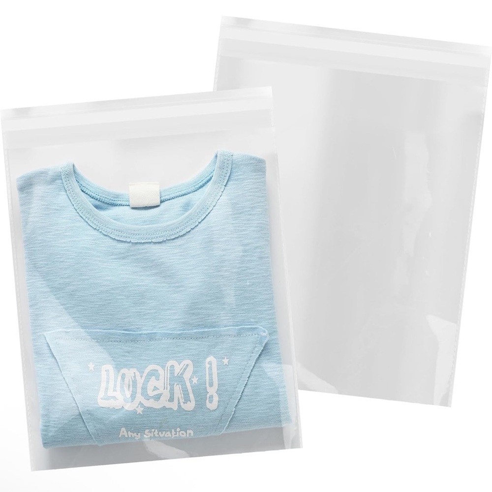 20 10” x 13” Clear Cellophane Self-sealing Resealable Bags - Picture 2 of 4